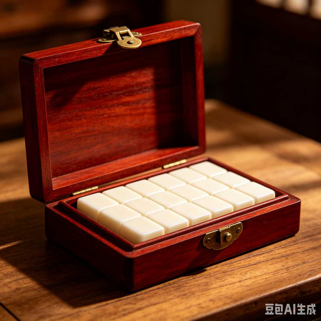 premium engraved mahjong set